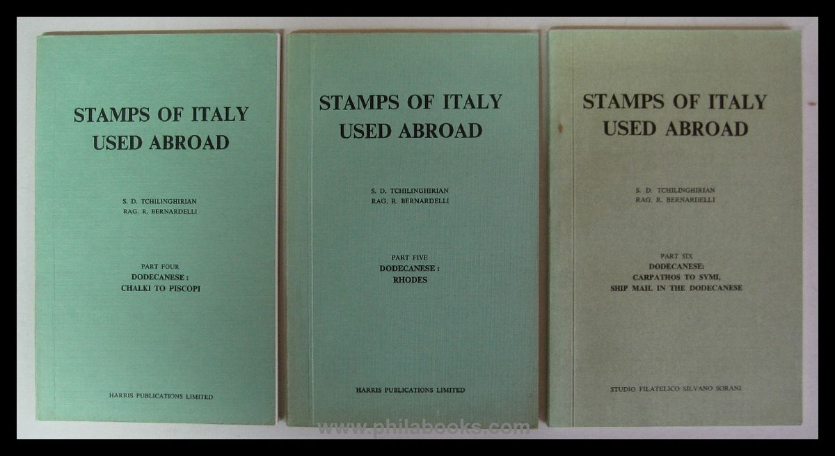 Tchilinghirian, S.D./ Bernardelli, Rag. R., Stamps of Italy Used A ...