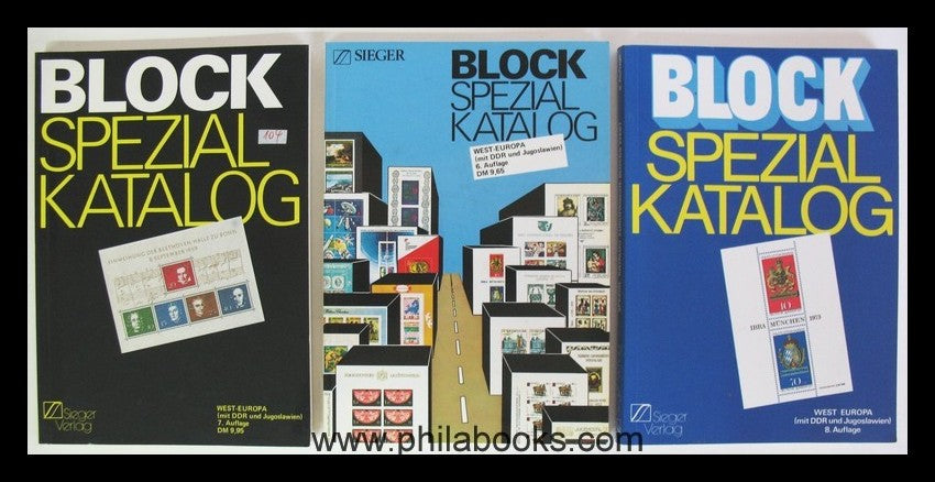 Sieger Block Spezialkatalog, hier eine kleine Sammlung, dabei die  ...