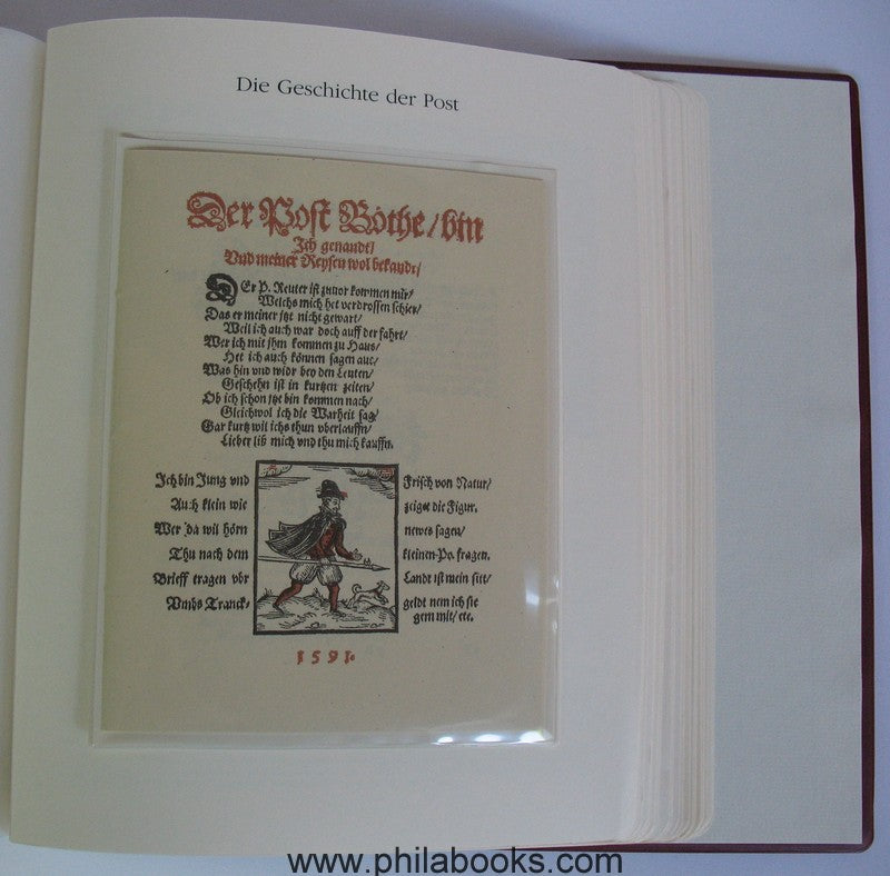 Archiv-Verlag (ed.), 500 years of post, ca 1990, 5 ring binder, black...