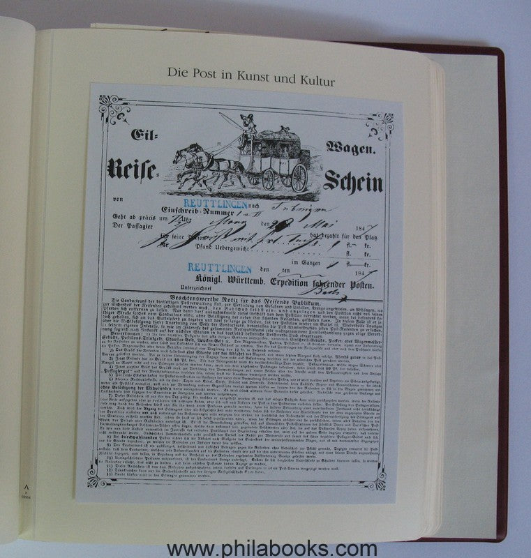Archiv-Verlag (ed.), 500 years of post, ca 1990, 5 ring binder, black...