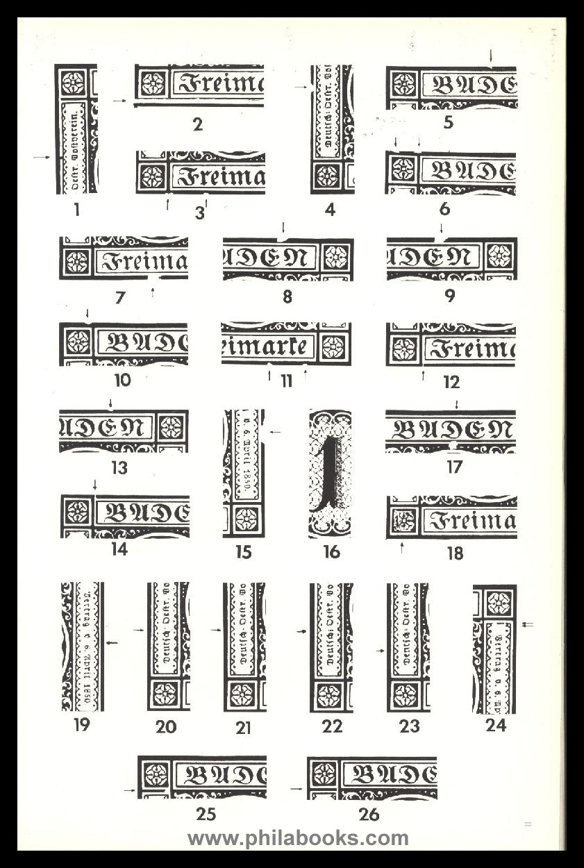 Fluhrer, R., Plattenfehler auf Marken von Baden, 1964, Studie, 27  ...