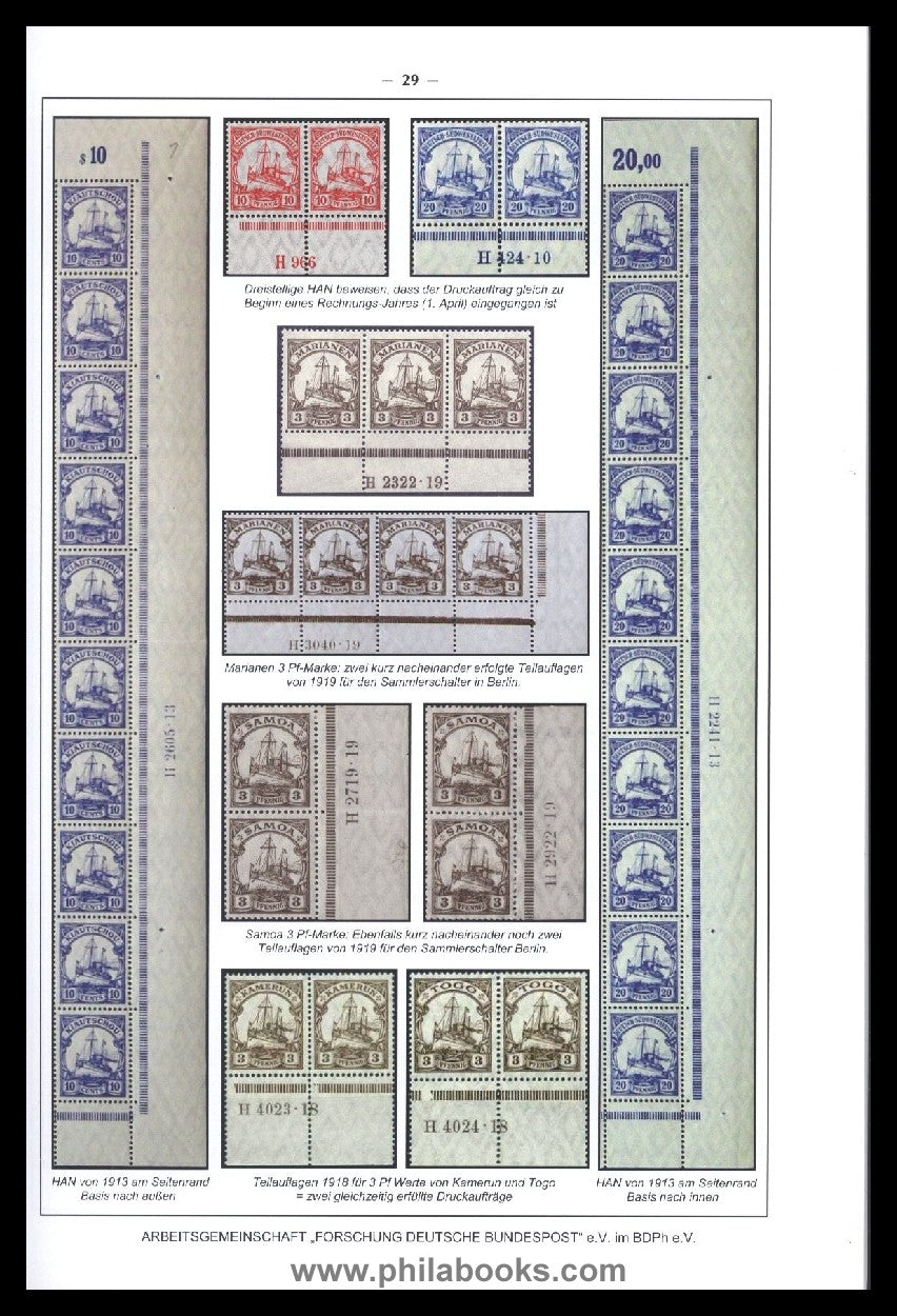 Schießl/ Albinger, Die Bogenrandsignaturen der Kolonial-Postwertze ...