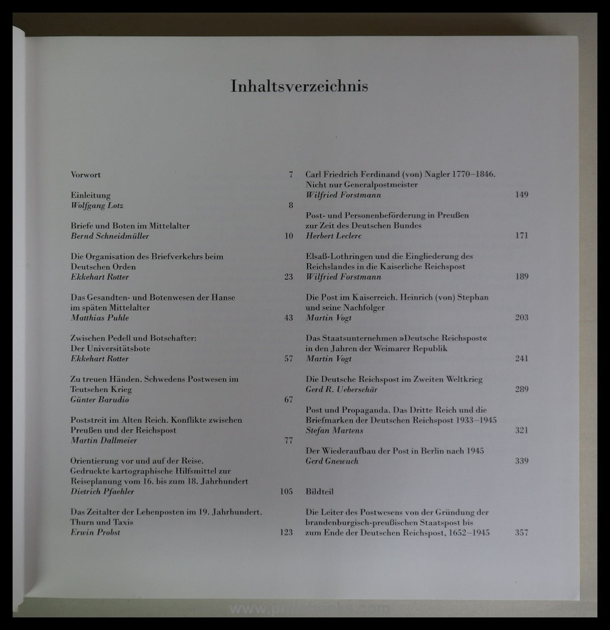 Lotz, Wolfgang (Hrsg.), Deutsche Postgeschichte - Essays und Bilde ...