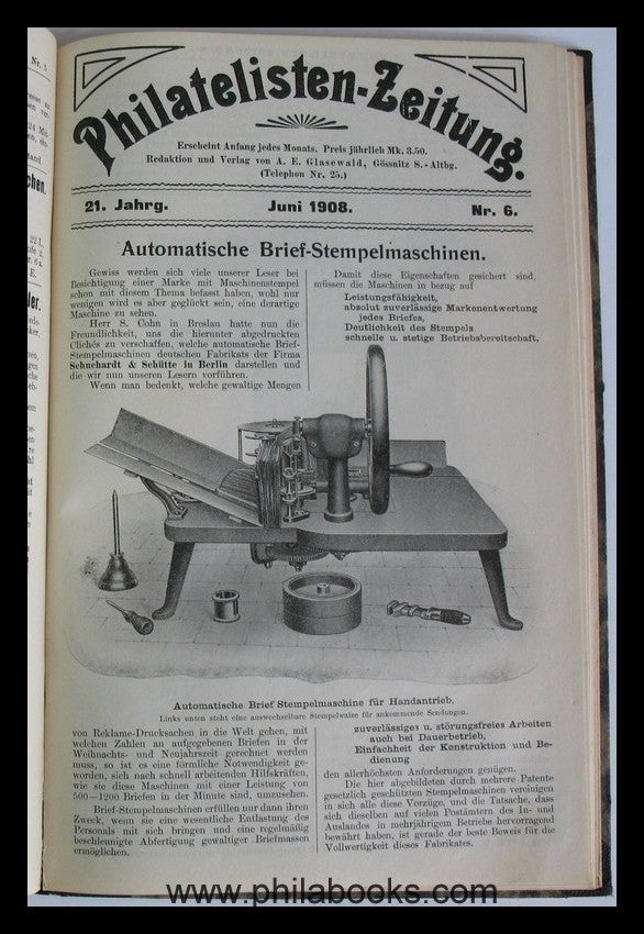 Philatelisten-Zeitung, mit Fälschungs-Nachrichten, Illustrierte Mo ...