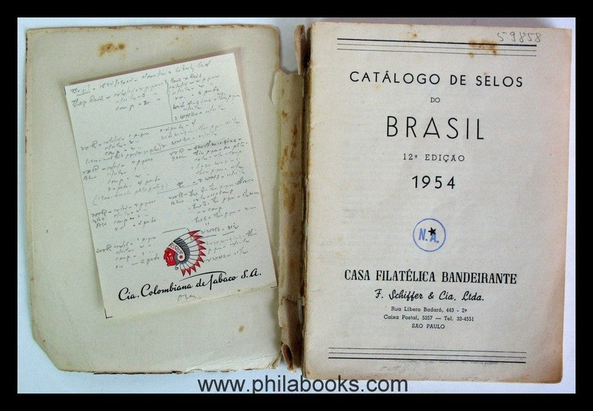 Schiffer & Cia., Sao Paulo, Catalogo de Selos do Brasil 1954, 200  ...