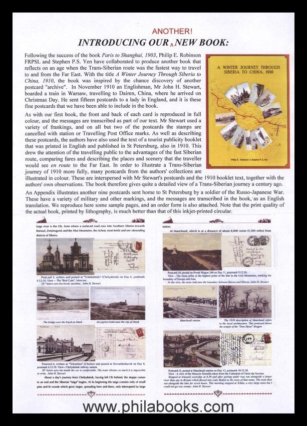 Robinson, P.E./ Yen, S.P.S., A Winter Journey through Siberia to C ...