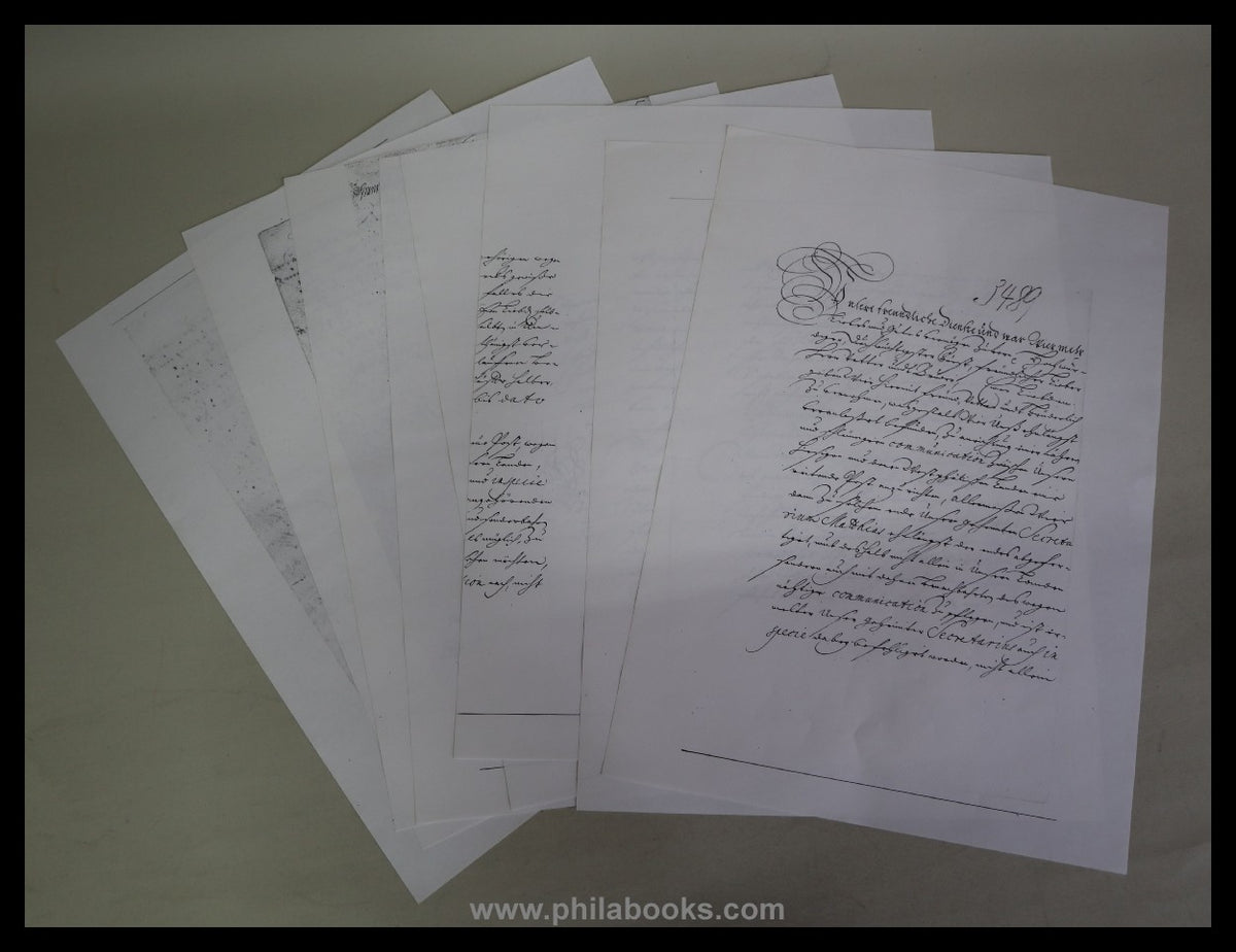 Brief des Gr. Kurfürsten an den Bischof von Köln, 1723, 'soll fahr ...