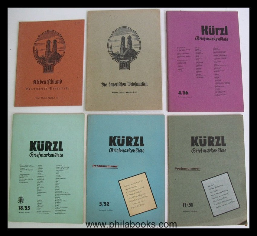 Kürz-Verlag, München, hier eine kleine Sammlung von Katalogen und  ...