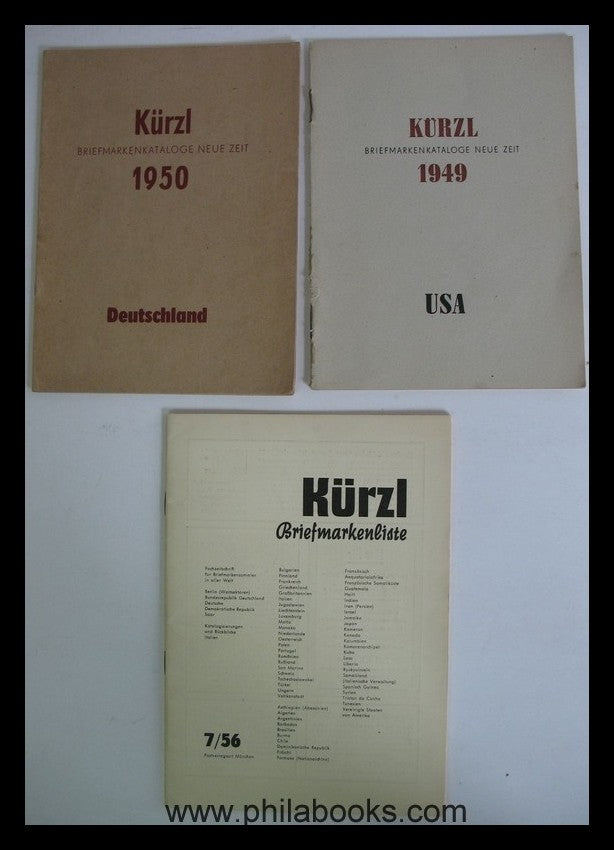 Kürz-Verlag, München, hier eine kleine Sammlung von Katalogen und  ...