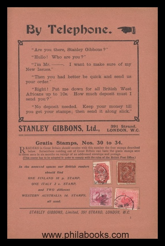 Gibbons Stamp Weekly, No. 24 Vol. III, 1906, hier ein Exemplar noc ...