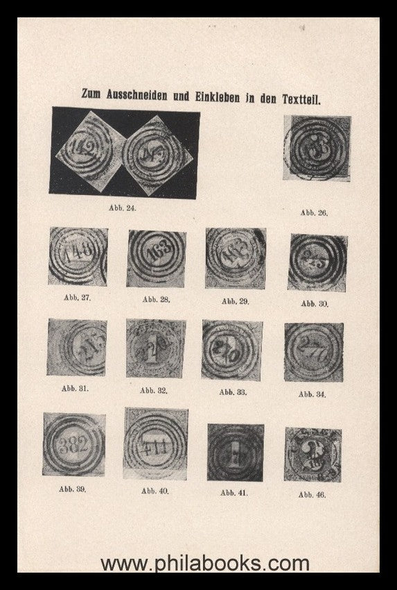 Bütow/Ton, The ring stamps and place stamps of Thurn-und-Taxism...