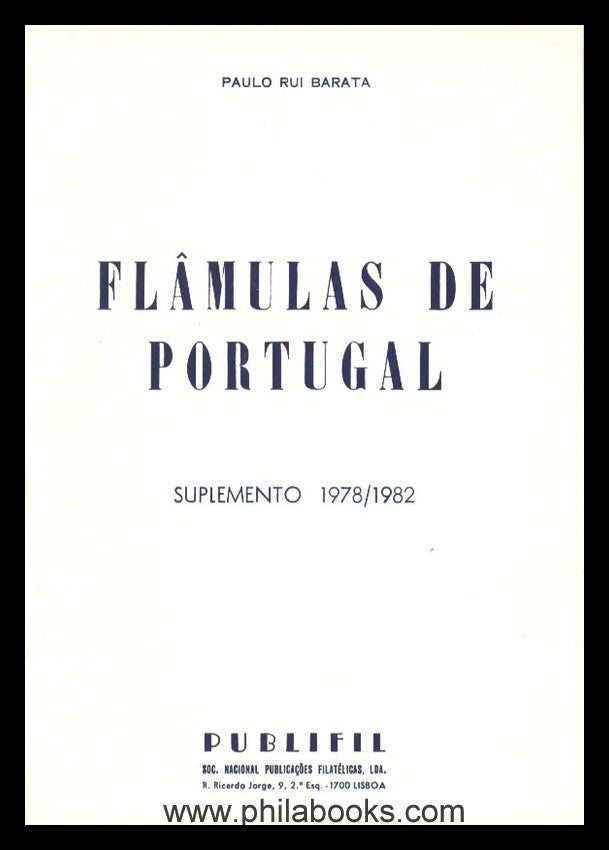 Barata, P.R., Flâmulas de Portugal, 2.a edicao, 1978, Katalog der  ...