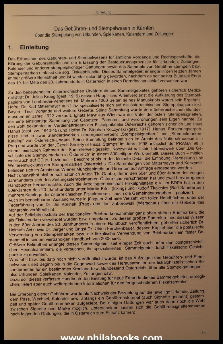Mintert, C., Das Gebühren-und Stempelwesen, Handbuch über die Stem ...