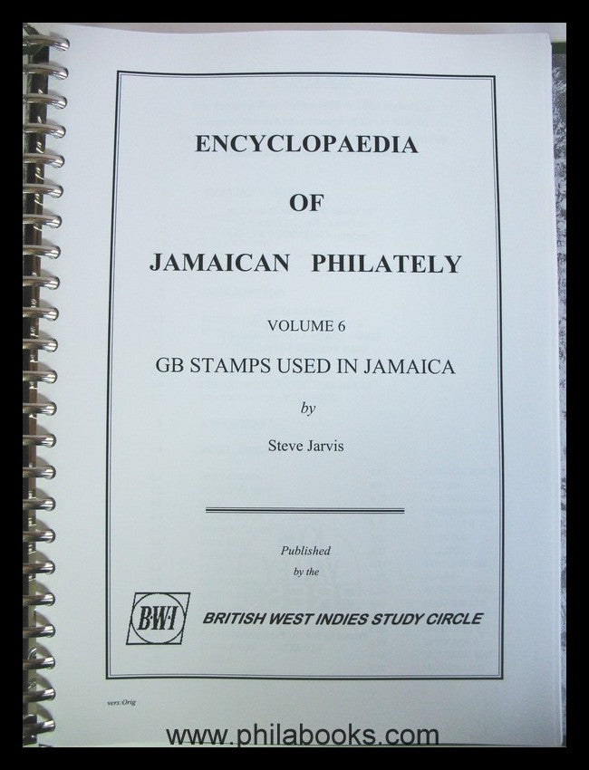 Sutcliffe/Jarvis, Encyclopaedia of Jamaican Philately (including P ...