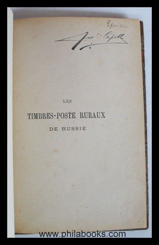 Koprowski, S., Timbre-Poste Ruraux de Russie, Bruxelles, J.-B. Moe...
