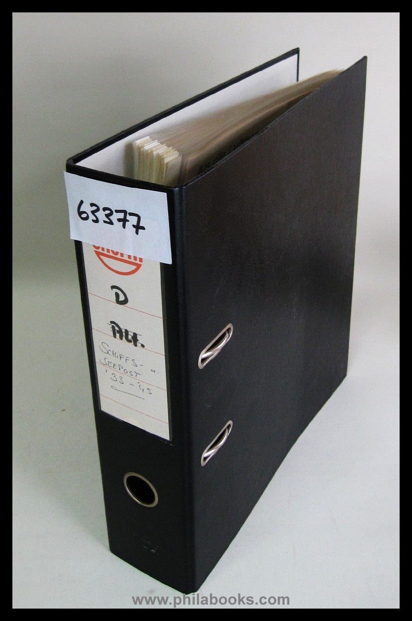 Deutsche Schiffs-und Seepost 1933-45, Leitz-Ordner mit Artikeln au ...