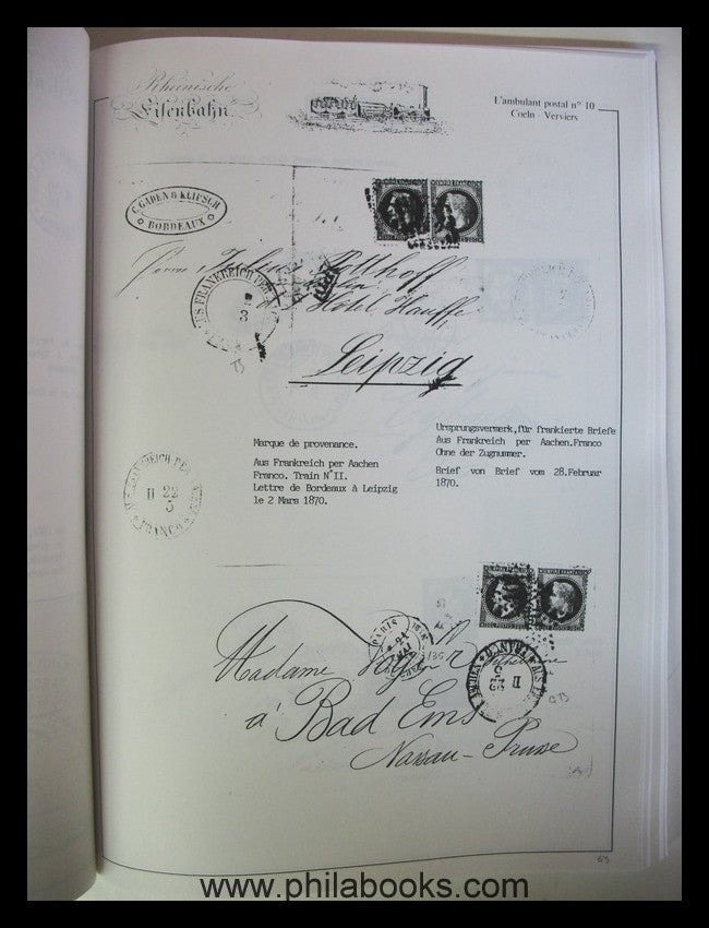 Les relations Postales internationles via l'ambulant Allemand N.10 ...