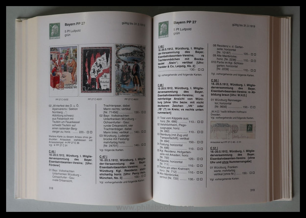 Frech, H., Privatpostkarten Katalog Band II, Bayern und Württember ...