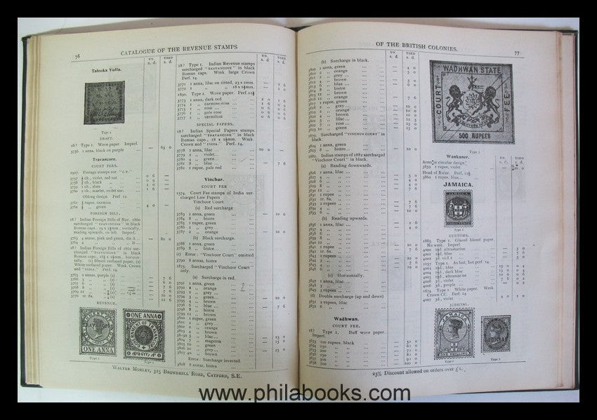 Morley, W., Walter Morley's Catalog and Price List of the Revenue ...