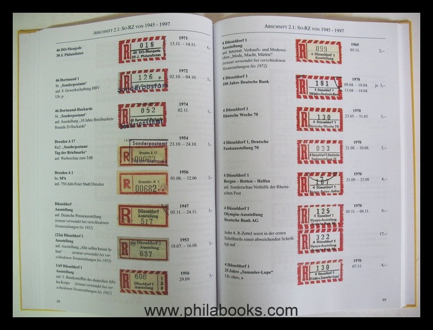 Rolke/Neckermann/Schüler, Katalog der Deutschen Sondereinschreibez ...