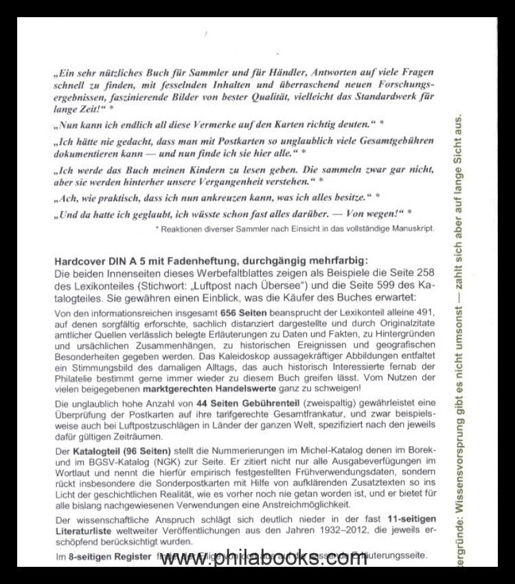 Frech, H., Philatelistisch-historisches Ganzsachen-Handbuch des 'D ...