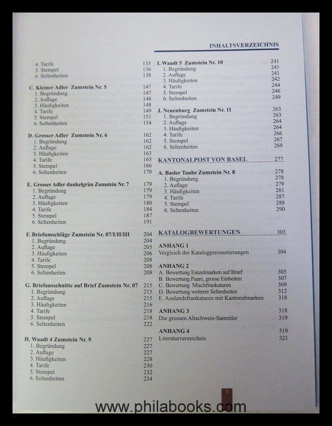 Schäfer, R., Schweiz Kantonalmarken 1.März 1843 bis 30. September  ...