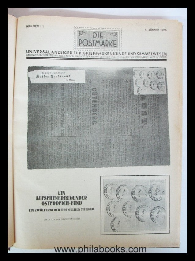 The postal stamp, editor Ing. Edwin Müller, known good times ...