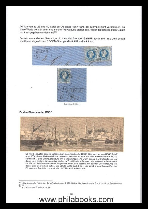 Gmach, Dr. G., Österreichische und ungarische Posteinrichtungen in den Donafürstentümern I