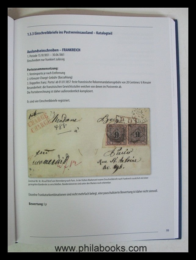 Heinrich, T., Letter mail in the Kingdom of Württemberg 1851-1875, 2014, ...