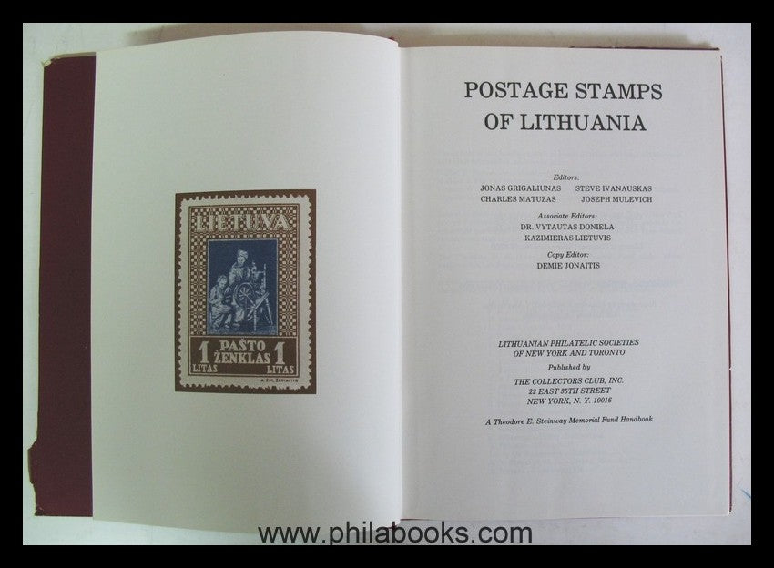 Lithuanian Philatelic Societies of New York and Toronto, Postage S ...