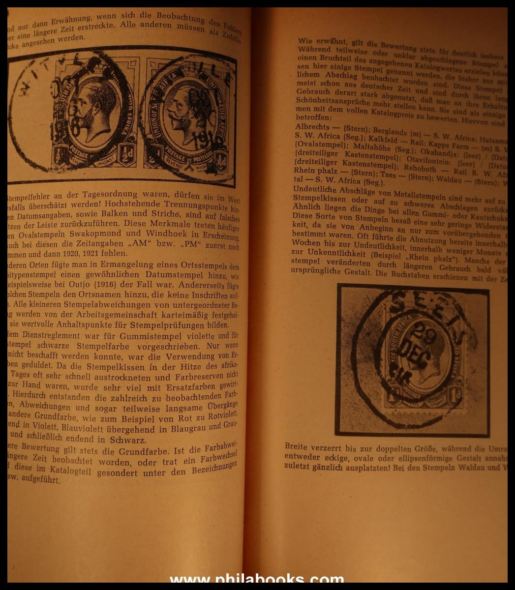 Hoffmann-Giesecke, G., Südwestafrika, II.Teil, Feldpost, Besetzung ...
