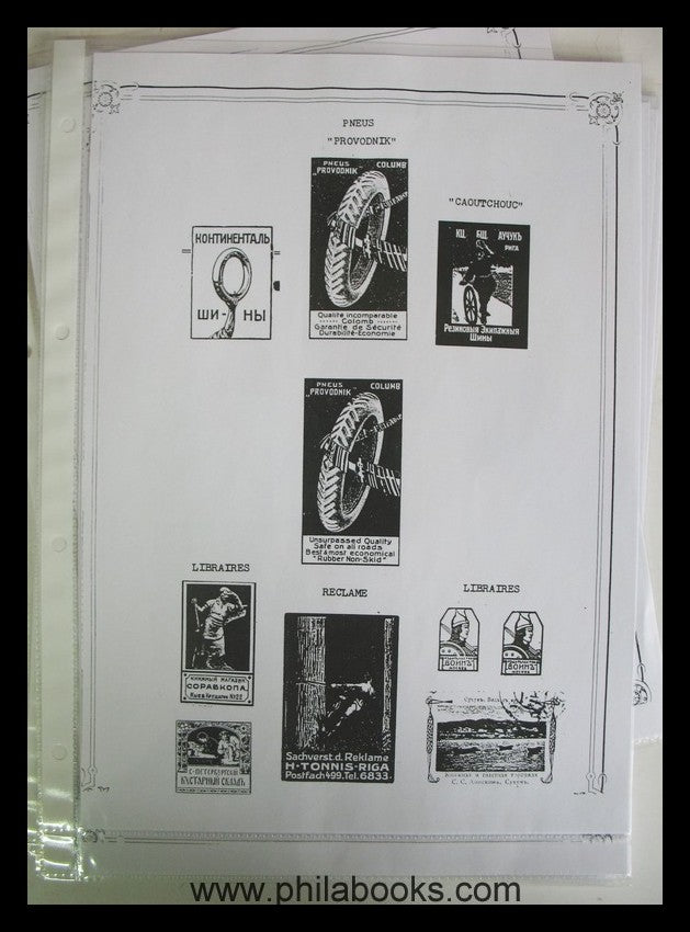 Russland Vignetten vor 1914, Kopie einer Spezialsammlung, dabei au ...