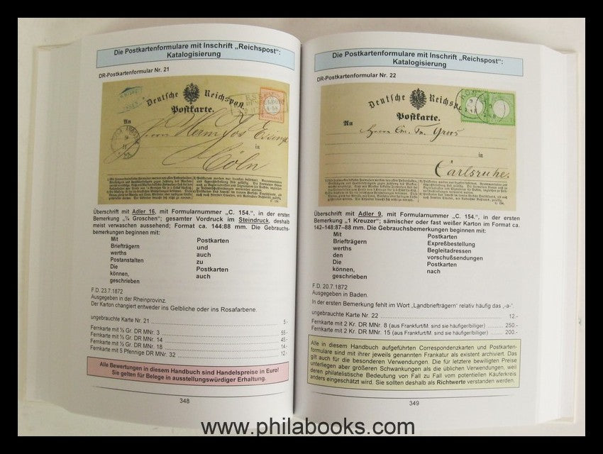 Frech, H., Die Correspondenzkarten und Postkartenformulare der ehe ...