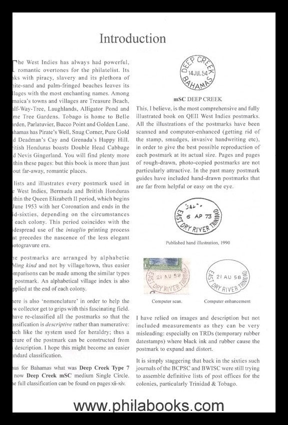 Horry, D.,  The Encyclopaedia of British West Indies Postmarks. Qu ...