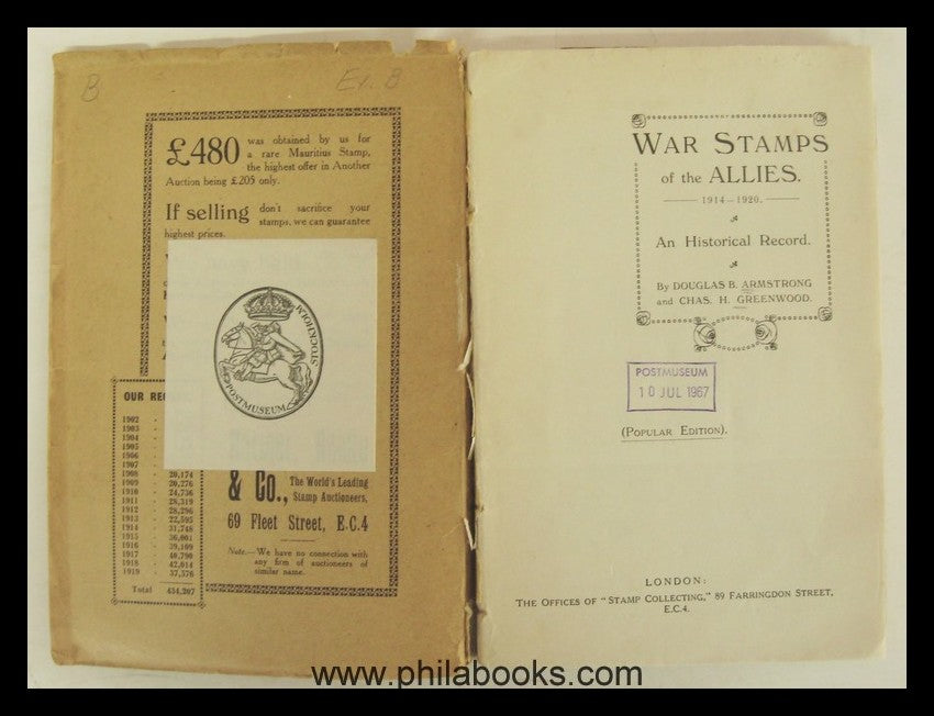 Armstrong/Greenwood, War Stamps of the Allies 1914-20, An Historic ...