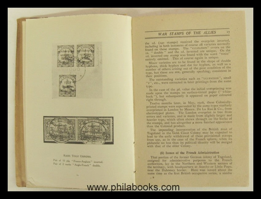Armstrong/Greenwood, War Stamps of the Allies 1914-20, An Historic ...
