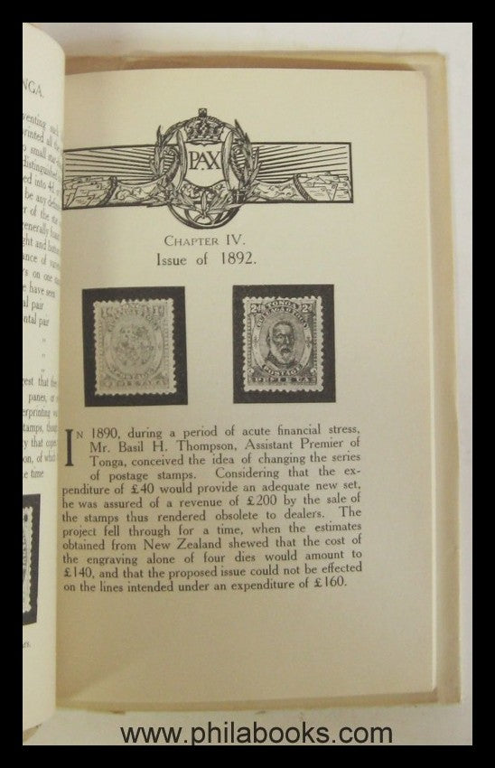 Melville, F. J., Tonga, 1909, 65 S., mit Abb. im Text sowie auf me ...