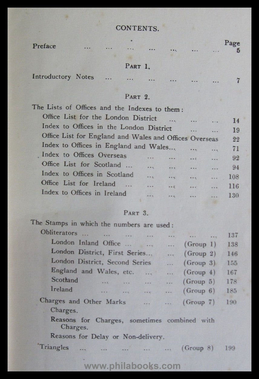 Brumell, G., British Post Office Numbers 1844-1906, R.C. Alcock, 1 ...
