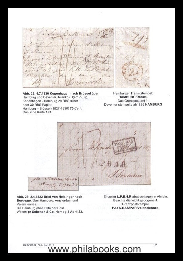Berger, E., Internationaler Briefverkehr von Kopenhagen über die S ...