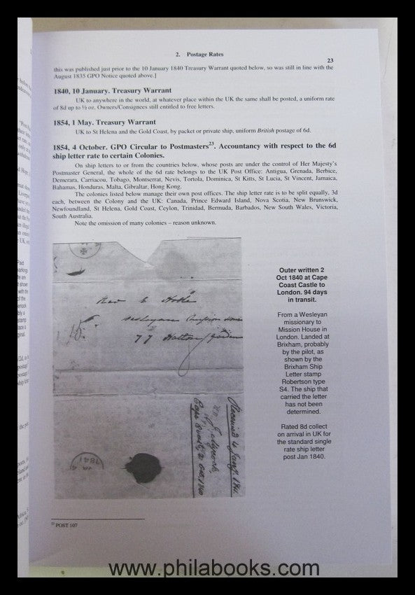 Tabeart, C., British West African Mail Packets to 1900, 2015, Hand ...