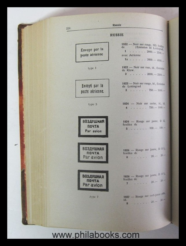 Muller, F., Catalogue des Etiquettes Aeropostales, 2e edition, 194 ...