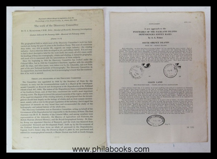 Bagshawe, RW, Postal History of the Falkland Islands Dependenci ...