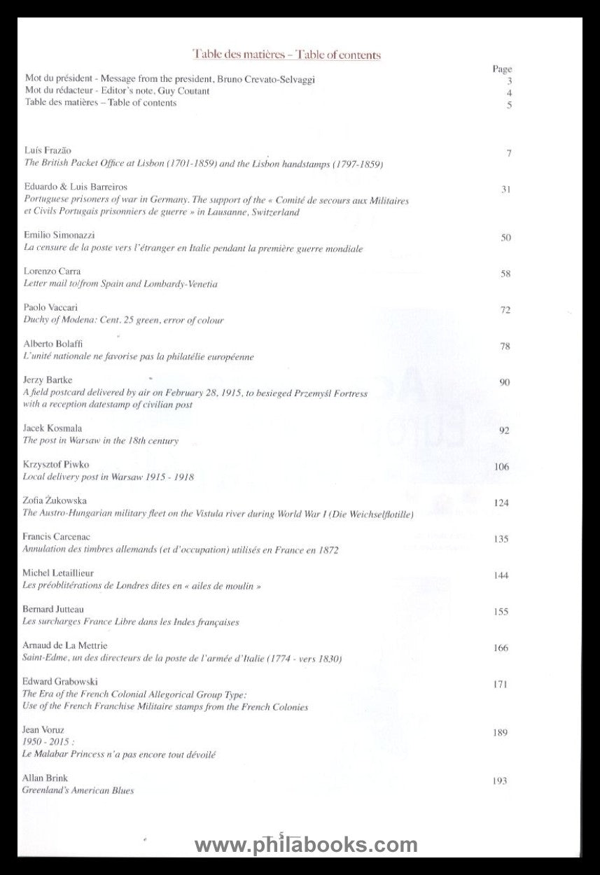 Académie Européenne de Philatélie, Opus XV, 2015, anthology with ...
