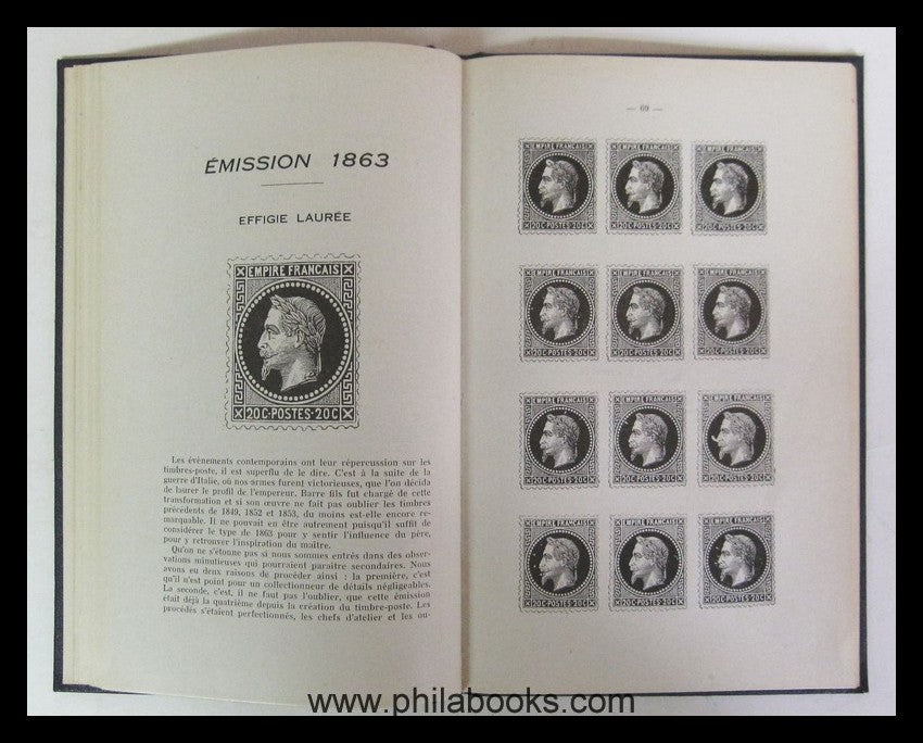 Robert, V., Les Timbres de France 1849-1872, Leurs Oblitérations,  ...