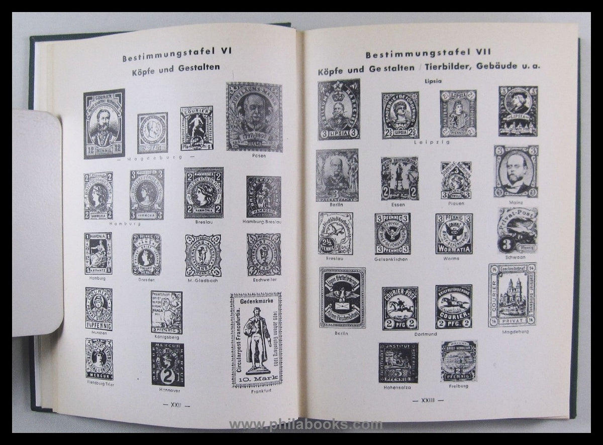Glasewald, G., Privatpostmarken-Katalog, hier die Originalausgabe  ...
