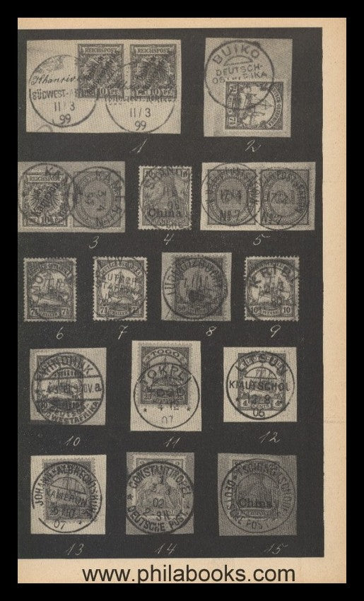 Schlumbohm, H., Die deutschen Kolonial-Stempel, Spezial-Katalog, A ...