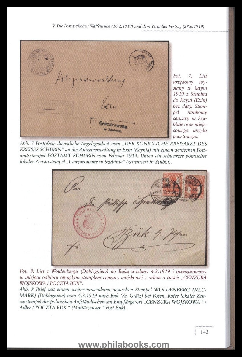 Auleytner, Prof. Dr. J., The post office in Greater Poland 1919 – 1920, Warsaw...