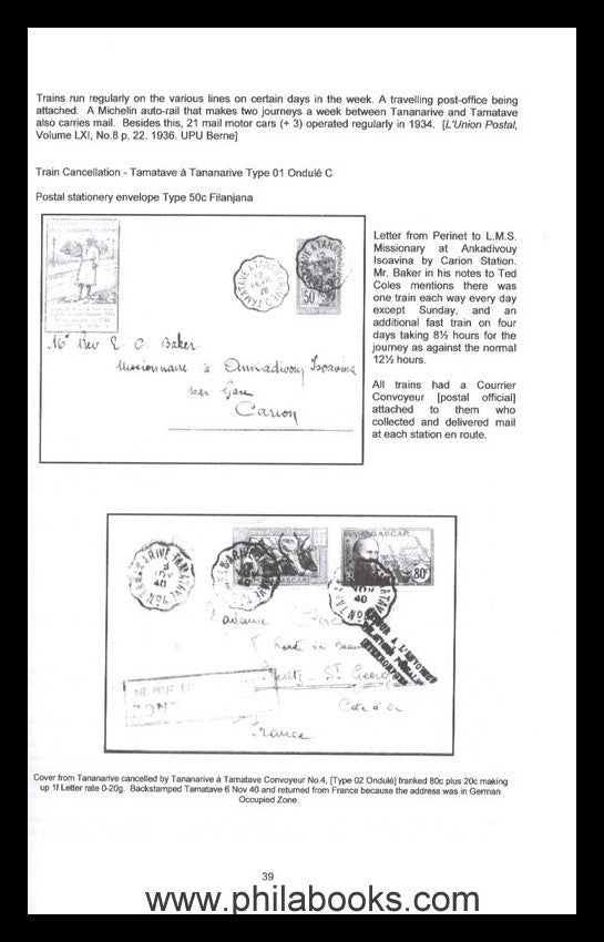 Spong, C.W., Madagascar, Indian Ocean Study Circle, No. 10 Rail an ...