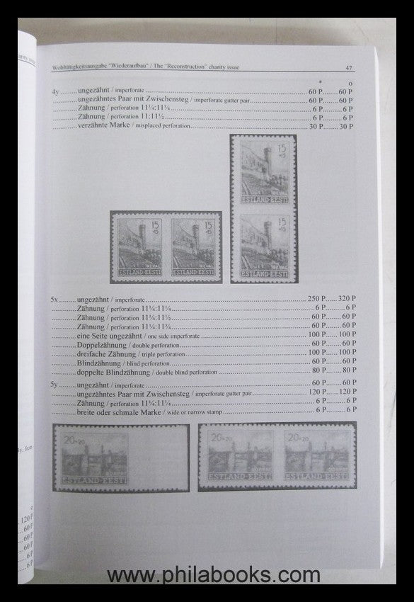 Hofmann, H. von: Estland, Handbuch Philatelie, Kommunkation-und Po ...