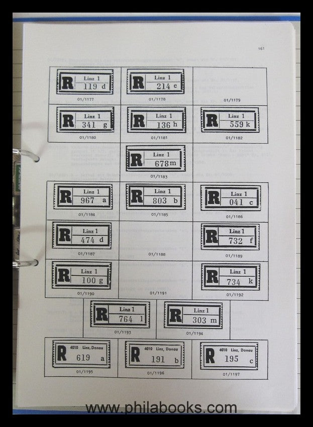 Forstner, E., Die Stempel, Rekozettel und sonstigen postalischen A ...
